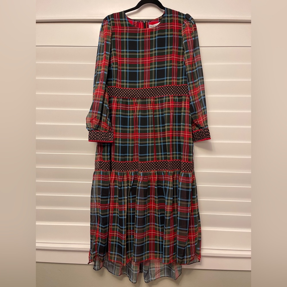 Gretchen Scott Designs Plaid Dress - Red, Blue, Green
